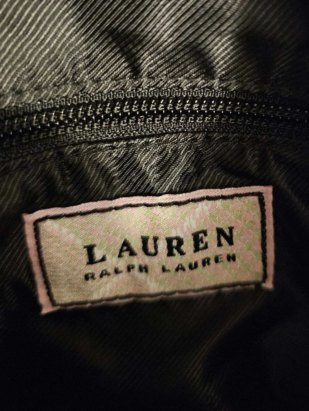 Lauren Ralph Lauren Pink Shoulder Bag with Black Strap and Buckle. - Picture 3 of 11